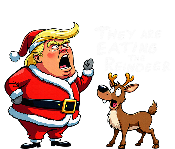 Christmas Santa Claus Trump They Are Eating The Reindeer T-Shirt