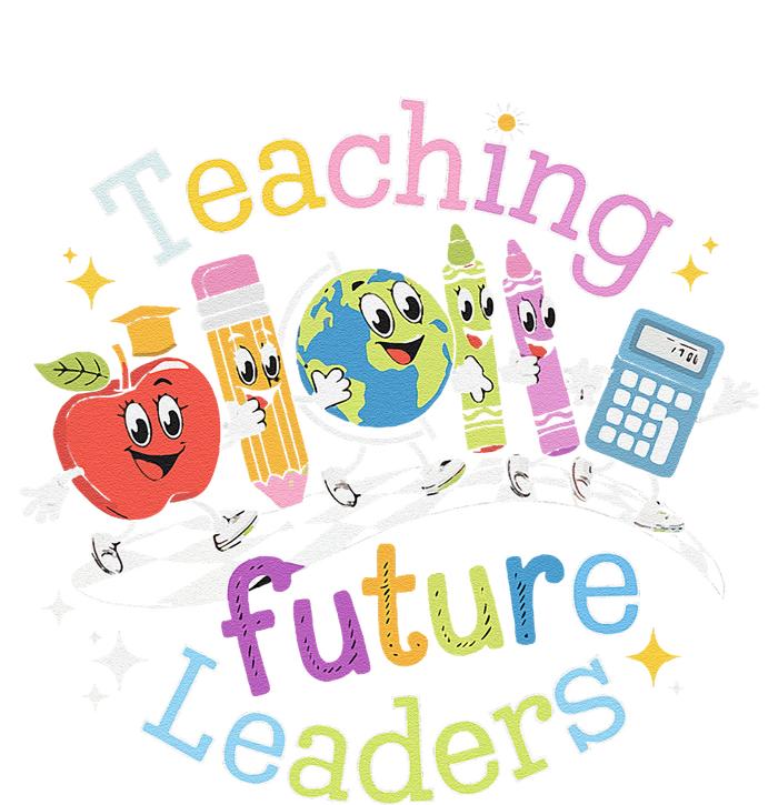 Retro Teaching Future Leaders Teacher 100 Days Of School T-Shirt