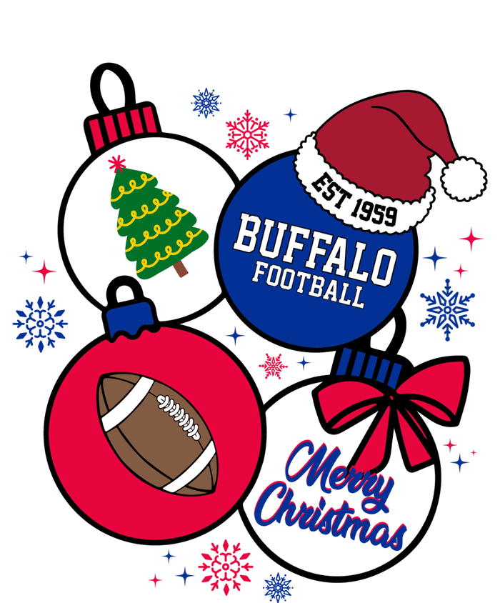 Merry Christmas Buffalo Football Est 1959 V-Neck T-Shirt