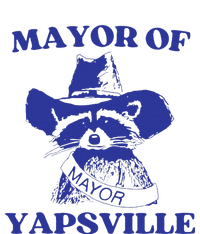 Mayor Of Yapsville Retro Racoons Western Hats T-Shirt