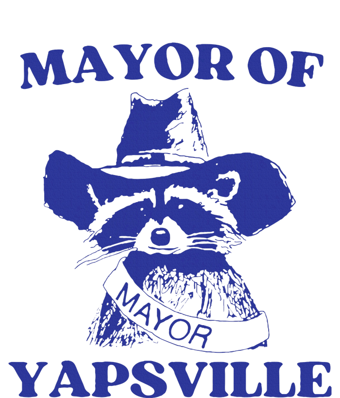 Mayor Of Yapsville Retro Racoons Western Hats T-Shirt