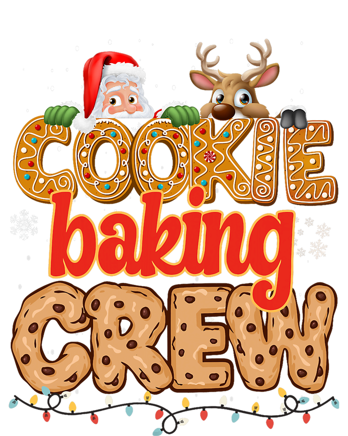 Christmas Cookie Crew Baking Pajamas Baking Family Funny Women's Long Sleeve Flannel Pajama Set 