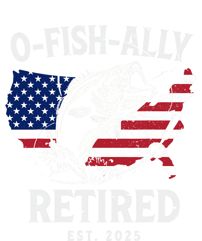 Fisherman Fishing Retirement Ofishally Retired 2025 Tall T-Shirt