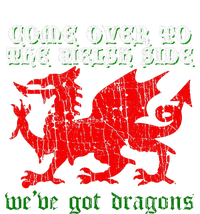 Come Over To The Welsh Side Red Dragon Flag Of Wales Rugby Ladies PosiCharge Competitor Racerback Tank