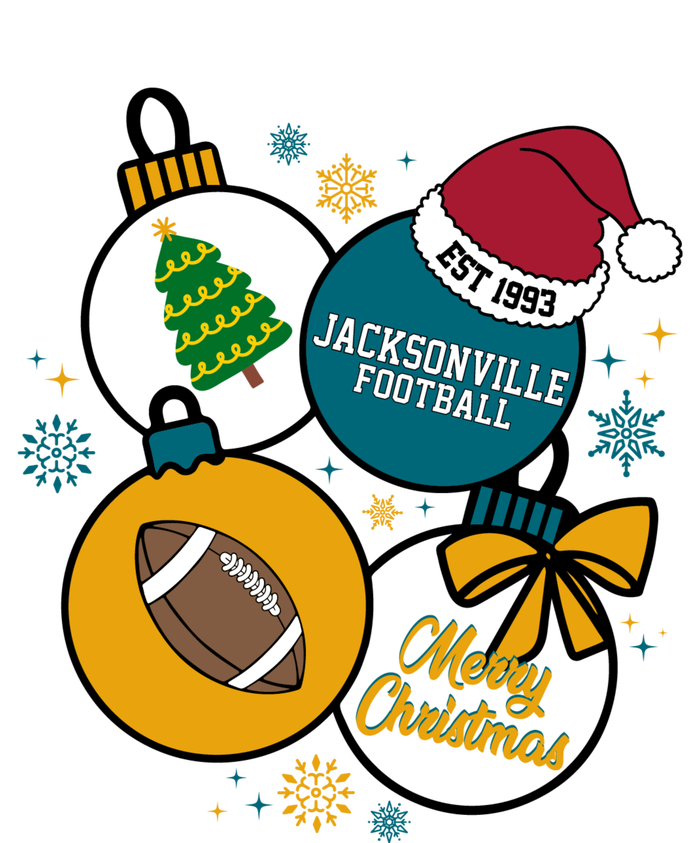 Merry Christmas Jacksonville Football Est 1993 T-Shirt