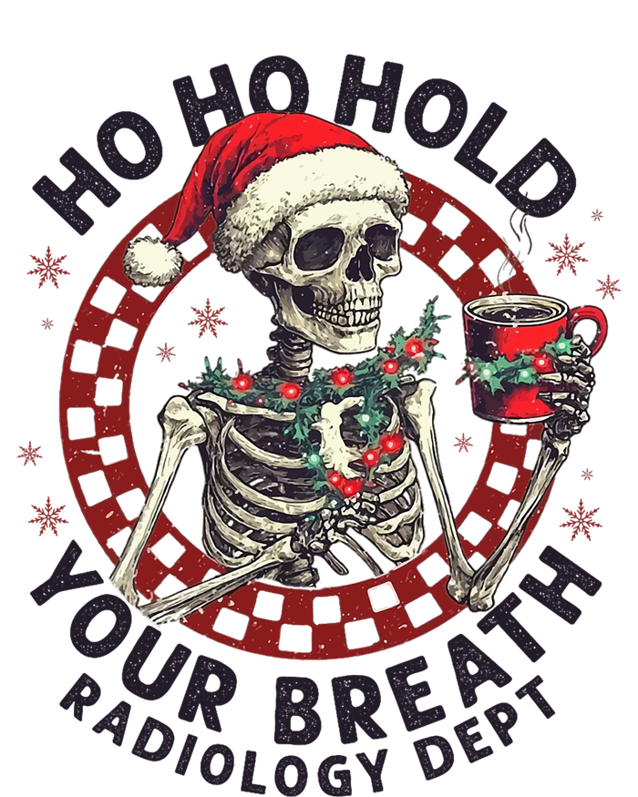 Ho Ho Hold Your Breath Radiology Tech Skeleton Softstyle Adult Sport Polo