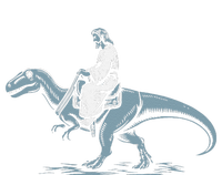 Funny Jesus Christ Saddled Up & Riding On A Trex Dinosaur T-Shirt