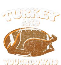 Thanksgiving Turkey And Touchdowns Football T-Shirt