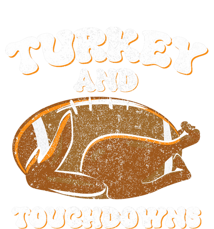 Thanksgiving Turkey And Touchdowns Football T-Shirt