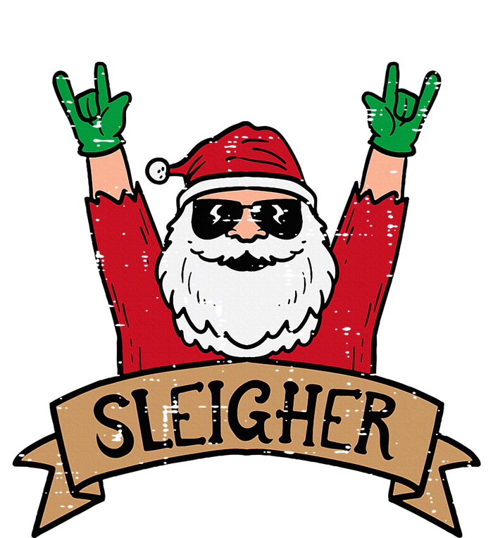 Christmas Sleigher Santa Rock Xmas Rocker T-Shirt