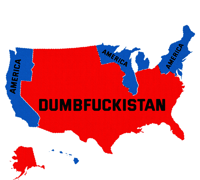 Election Map 2024 United States Of America Dumbfuckistan T-Shirt