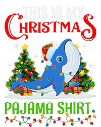 Blue Whale Xmas Lights This Is My Christmas Pajama Long Sleeve Shirt