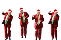 Funny Trump Dance Santa Claus Christmas Xmas Pajamas Holiday T-Shirt