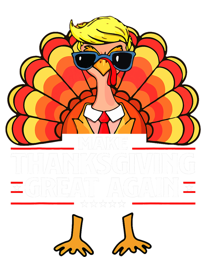 Trump Make Thanksgiving Great Again Funny Turkey Day 2024 Baby Long Sleeve Bodysuit