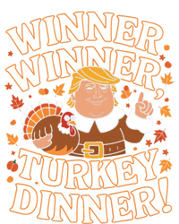 Winner Winner Turkey Dinner Funny Trump Thanksgiving Turkey Women's Pullover Hoodie