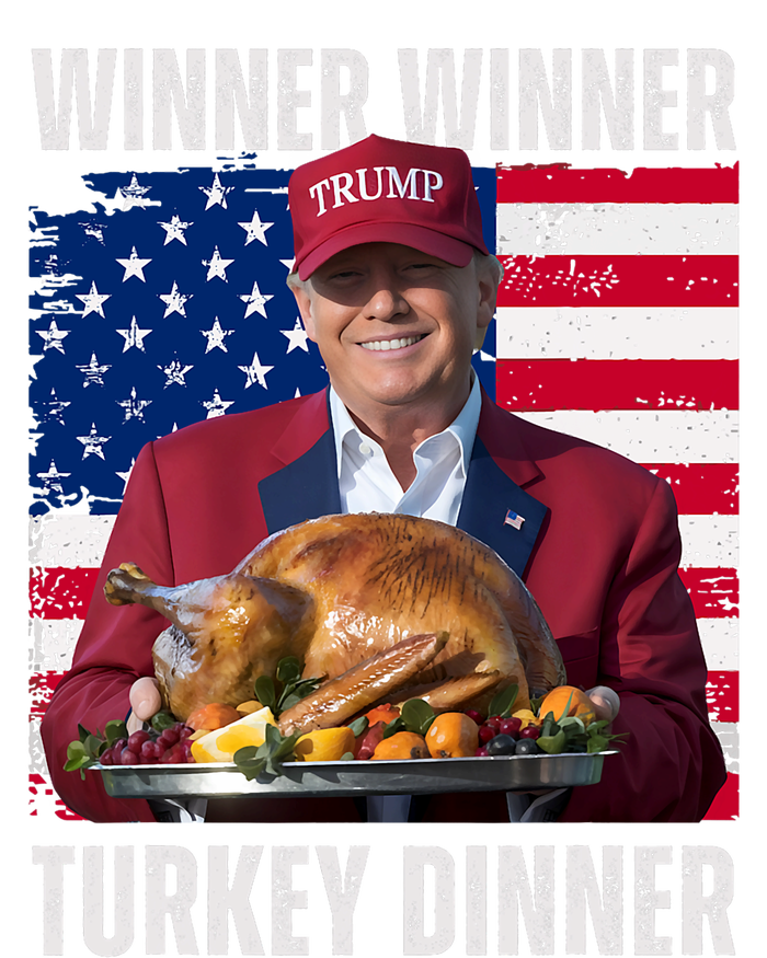 Winner Winner Turkey Dinner Humor Funny Trump Thanksgiving Ladies Essential Flowy Tank