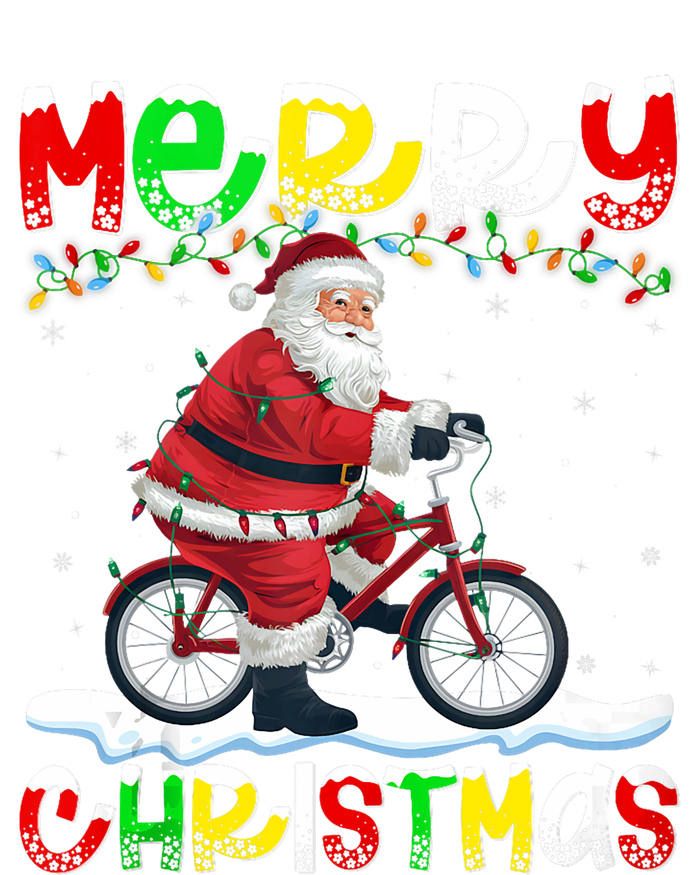 Xmas Lighting Santa Cycling Merry Christmas Coaster