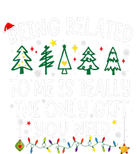 Being Related To Me Funny Christmas Family Ladies Essential Flowy Tank