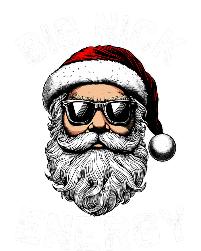 Big Nick Energy Funny Inappropriate Christmas Santa Face Long Sleeve Shirt