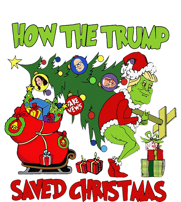 How The Trump Saved Christmas Funny Trump Christmas Hoodie