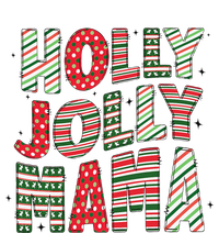 Holly Xmas Jolly Mama Christmas Mom Vintage Xmas Holiday T-Shirt