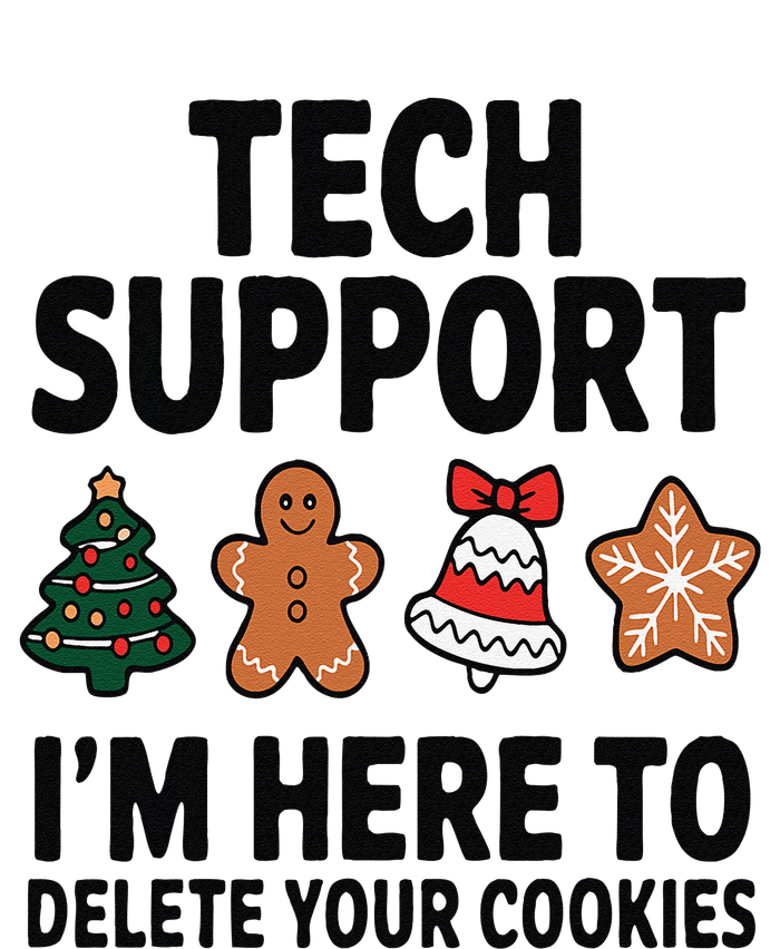 Christmas Tech Support Here To Delete Cookies Xmas Cooling Performance Crew T-Shirt