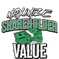 Funny Maximize Shareholder Value Ironic Corporate Quote Sustainable Beanie