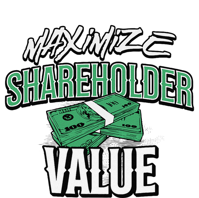 Funny Maximize Shareholder Value Ironic Corporate Quote Sustainable Beanie