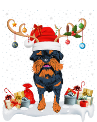 Xmas Lights Reindeer Santa Brussels Griffon Dog Christmas T-Shirt