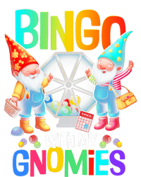 Bingo With My Gnomies Fun Bingo Gnome Squad Merry Christmas Striped Beanie with Solid Band