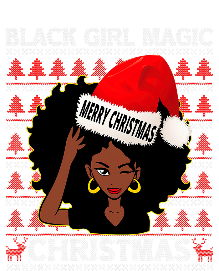 Black Girl Magic Merry Christmas African American Woman Xmas T-Shirt