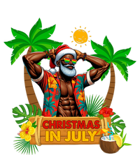 Black Hawaiian Santa Sunglasses Christmas In July Summer Premium T-Shirt