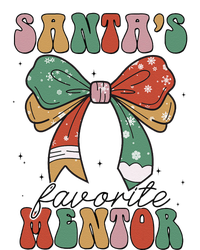 SantaS Favorite Mentor Coquette Bow Christmas Merry Xmas T-Shirt