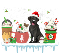 Black Lab Coffee Latte Winter Christmas Dog Mom Holiday T-Shirt