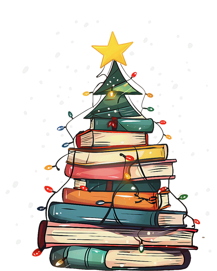 Book Christmas Tree Book Lover Teacher Librarian Impact Tech Backpack