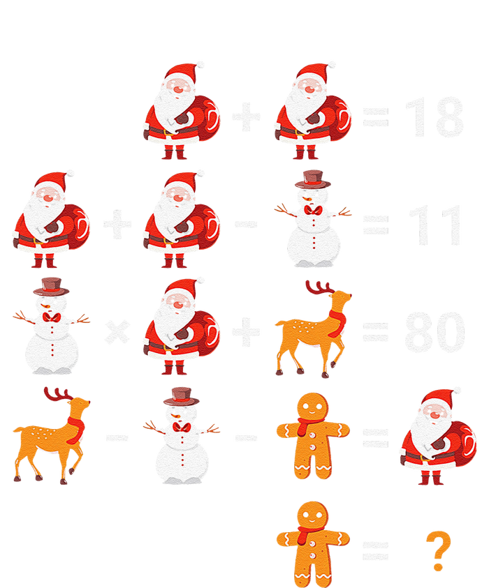 Christmas Santa Claus Fraction Cute Xmas Cookie Math Teacher T-Shirt