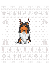 Ugly Xmas Sweater Style Rough Collie Dog Reindeer Christmas Tall Long Sleeve T-Shirt