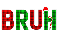 Bruh Funny Christmas Red Plaid Teens Xmas Pajamas Cooling Performance Crew T-Shirt