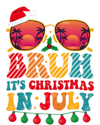 Bruh ItS Christmas In July Vintage Summer Santa Sunglasses Snapback Five-Panel Rope Hat