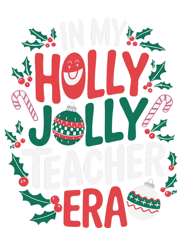 Playful In My Holly Xmas Jolly Teacher Era Christmas Funny Softstyle Adult Sport Polo