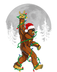 Bigfoot Santa Christmas Tree Lights Funny Xmas Sasquatch Softstyle Adult Sport Polo