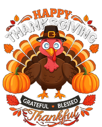 Happy Thanksgiving Turkey Grateful Blessed Grateful T-Shirt