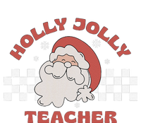 Christmas Teacher Santa Holly Xmas Jolly Teacher Christmas T-Shirt