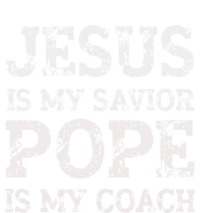 Coach Christian Quote Jesus Is My Savior Pope Is My Coach Yupoong Adult 5-Panel Trucker Hat