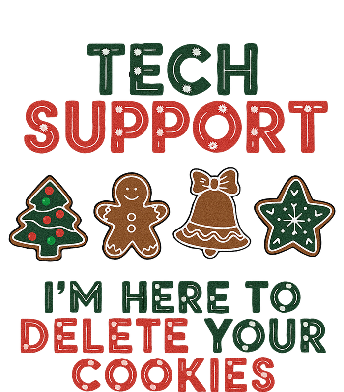 Christmas Tech Support Here To Delete Cookies Xmas Cooling Performance Crew T-Shirt