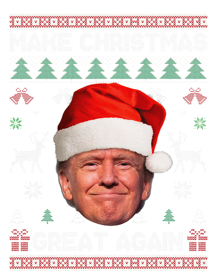 Make Christmas Great Again Funny Trump Ugly Sweater Xmas T-Shirt