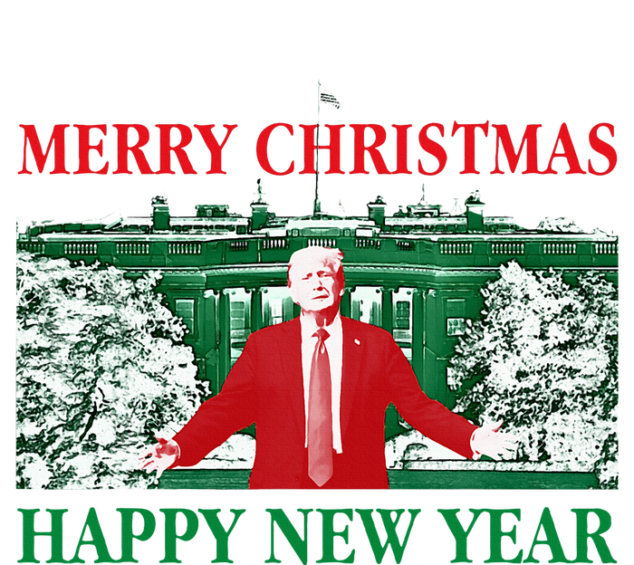 Trump Merry Christmas Xmas Happy New Year 2025 T-Shirt