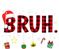 Bruh Funny Christmas Red Plaid T-Shirt