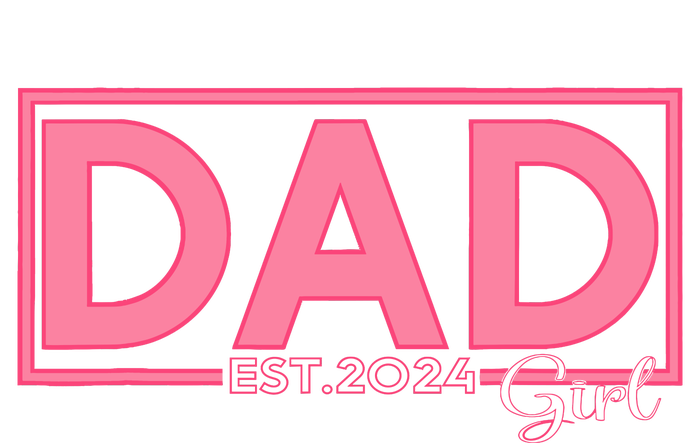 Girl Dad Est 2024 New Father Dad Established 2024 Drawstring Bag