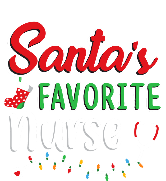 SantaS Favorite Nurse T Cute Merry Xmas Party Crew Zip Tote Bag